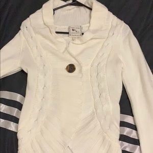 White cardigan size S - Pink Rose
